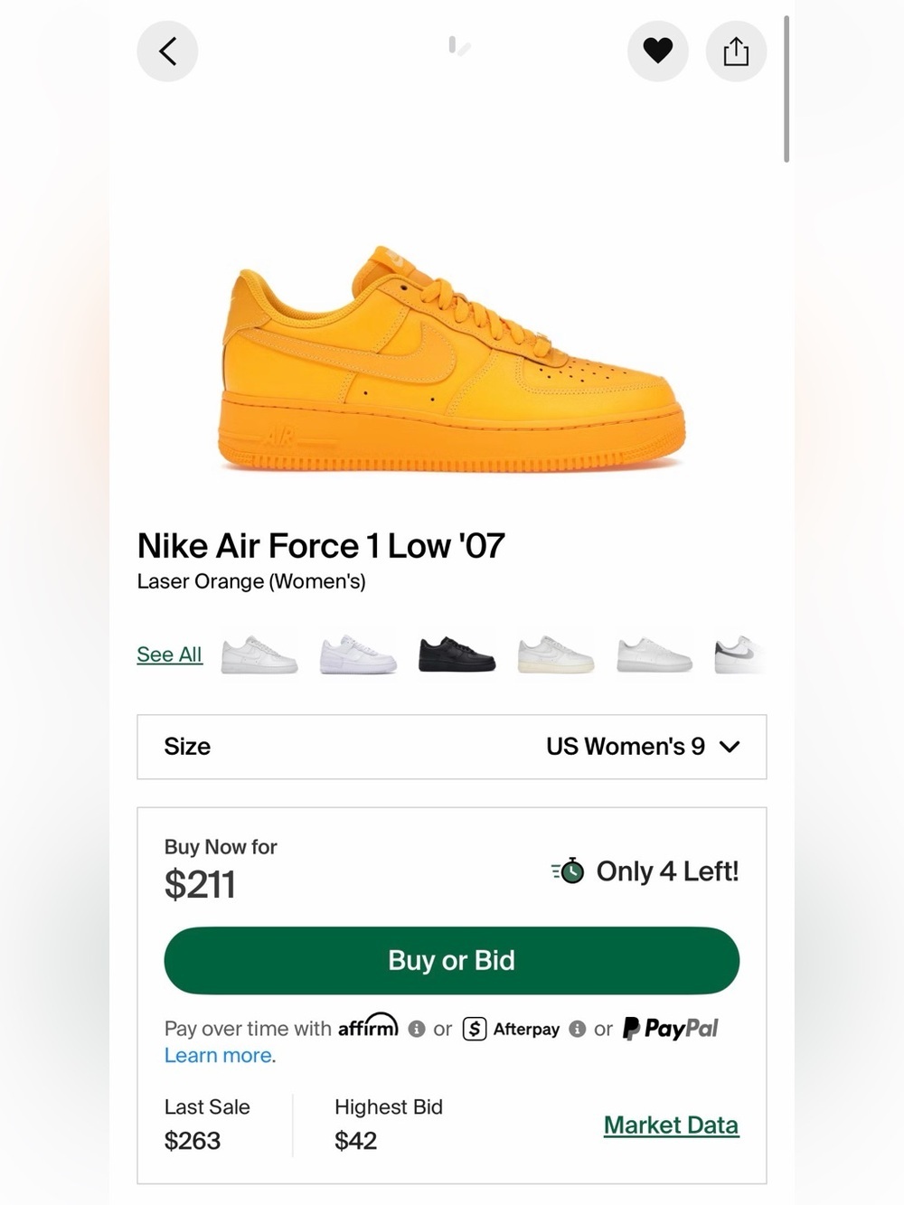 Air force 1
'Laser orange'
Brand new 
NWOT - Picture 13 of 13
